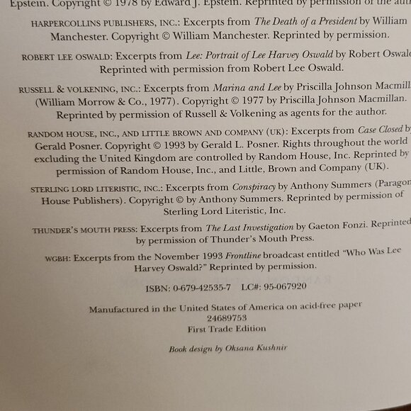 Norman Mailer - Oswald's Tale - HC - Picture 4 of 6